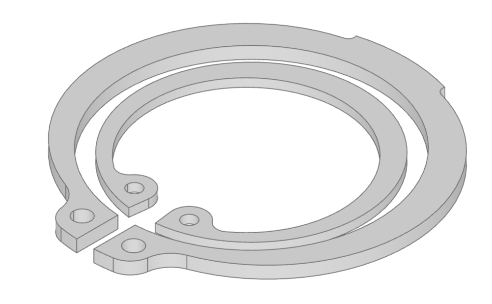 DIN 471 external and DIN 472 internal retaining rings